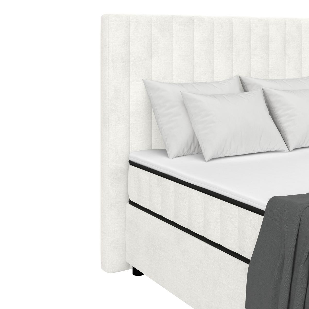 Box Krevet Maya C - crna/krem, Moderno, drvni materijal/drvo (100/200cm) - Modern Living