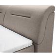 Boxspringbett Beige ca.140x200cm - Beige/Schwarz, Kunststoff/Textil (240/150/100cm) - Premium Living Boxspringbett Beige ca.140x200cm - Beige/Schwarz, Kunststoff/Textil (240/150/100cm) - Premium Living