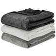 Kuscheldecke Glitter Silber 150x200cm - Silberfarben, KONVENTIONELL, Textil (150/200cm) - Mömax modern living