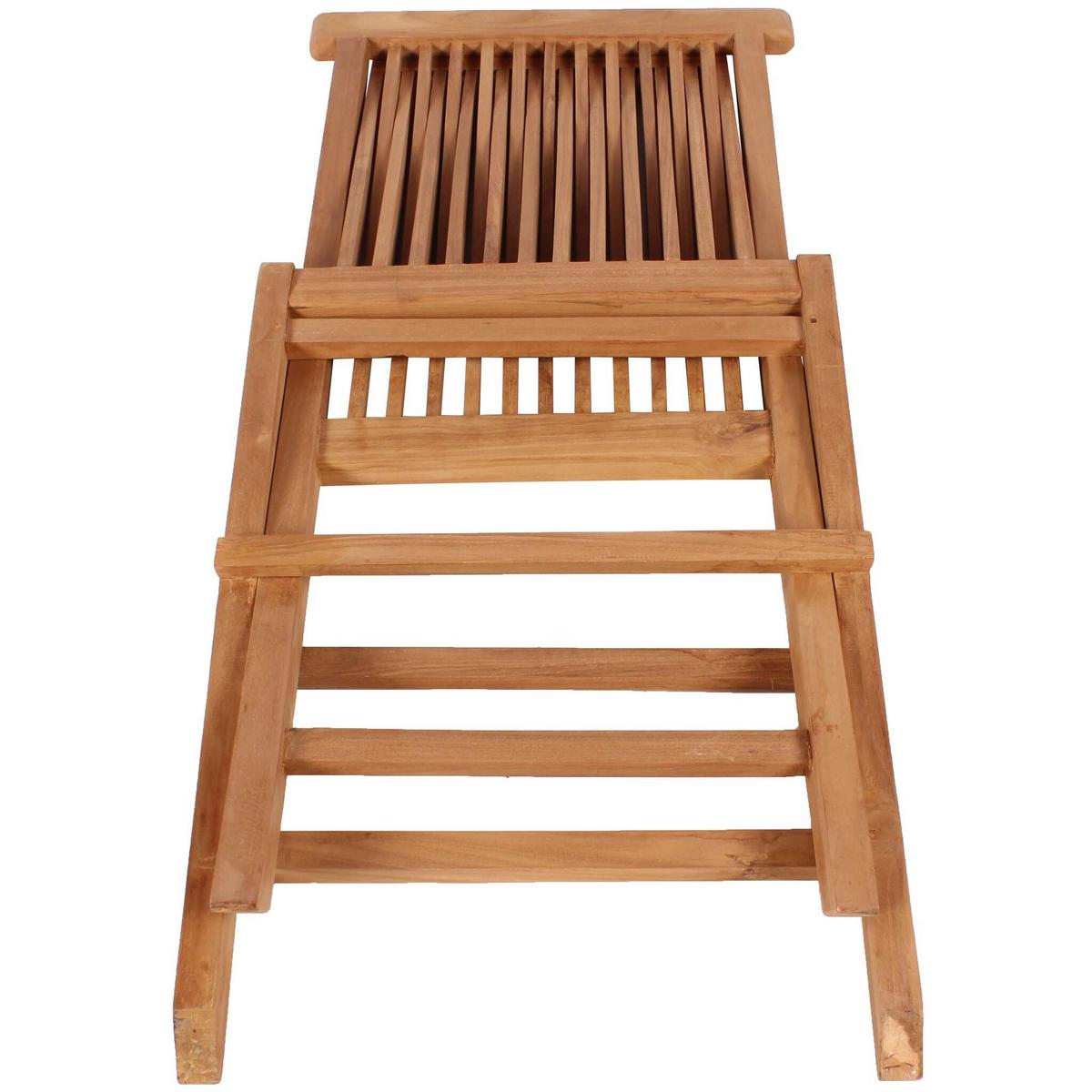 Gartensessel-Set Woodie 2er-Set Teak - Teakfarben, Basics, Holz (47/89/62cm) - Gardenson
