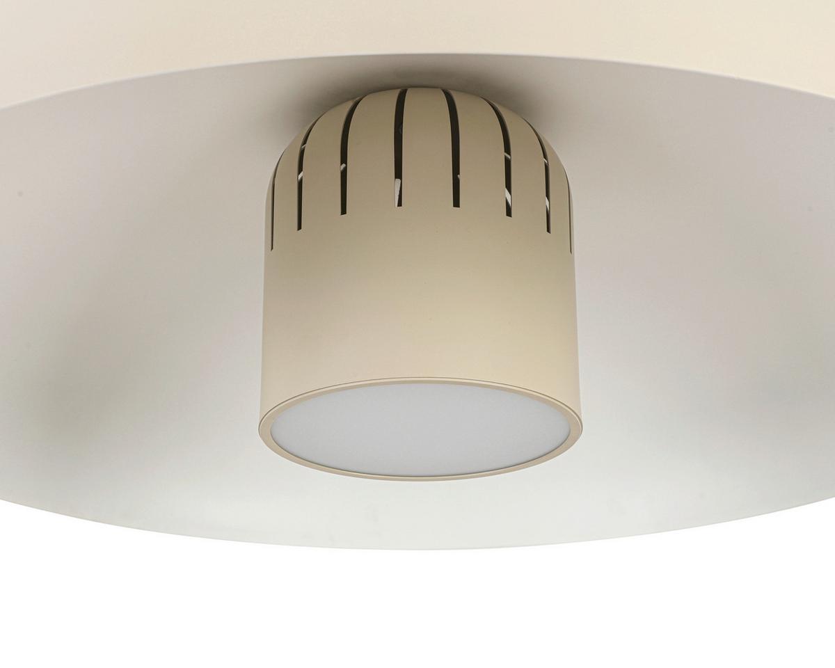 LAMPA SUFITOWA LED LOUIS *DK* - szary, Design, tworzywo sztuczne/metal (60/21,5cm) - Dieter Knoll