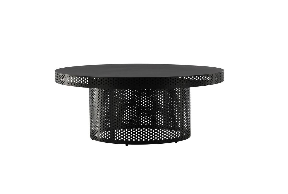 COUCHTISCH WEST END X JOSEFIN LUSTIG - Schwarz, Design, Metall (100/100/40cm) - Livetastic