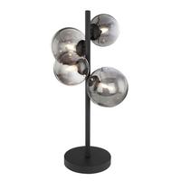 LAMPA STOŁOWA LED VILLA - czarny, Design, metal/szkło (28/24/48cm) - Dieter Knoll