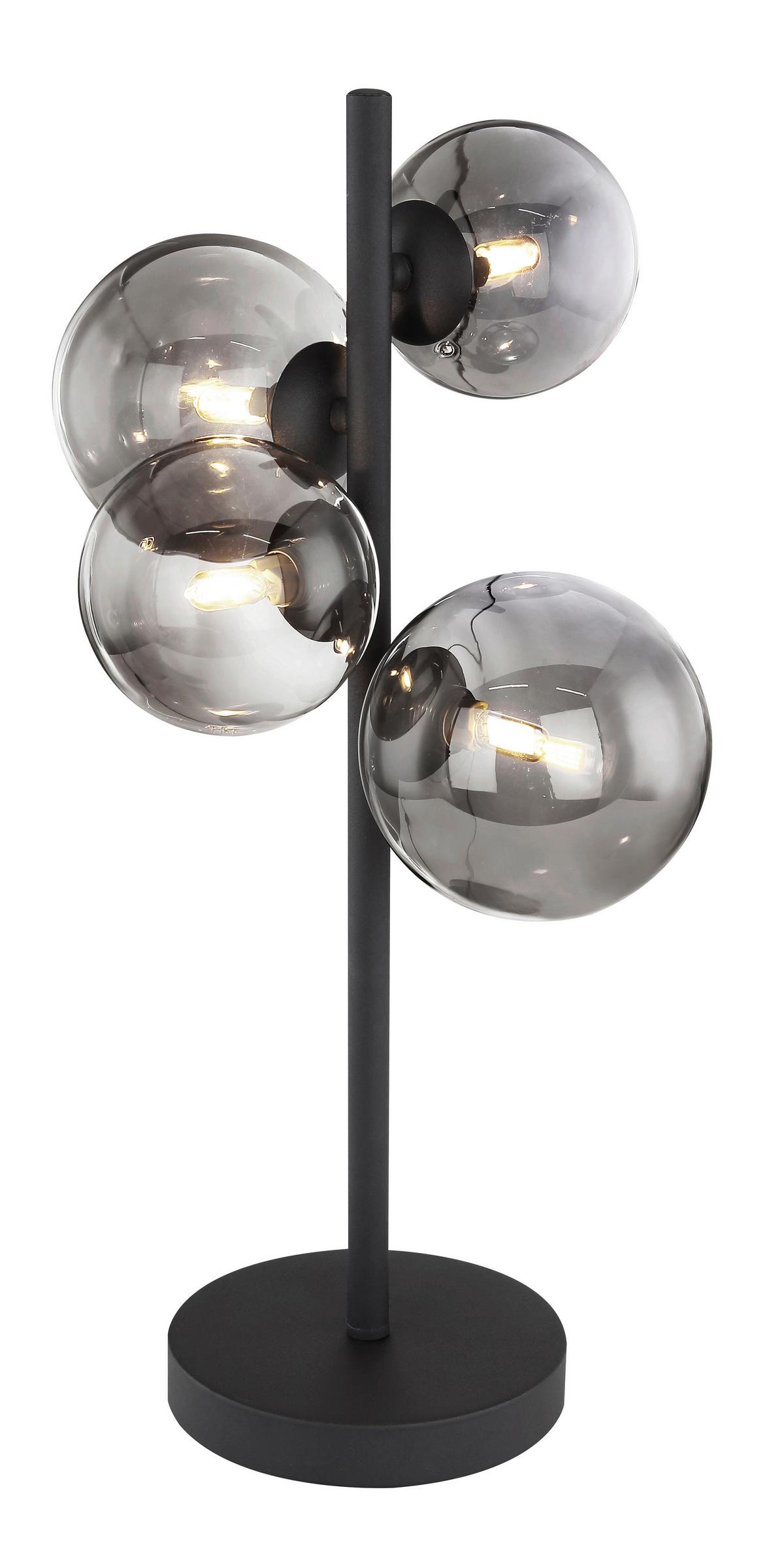 LAMPA STOŁOWA LED VILLA - czarny, Design, metal/szkło (28/24/48cm) - Dieter Knoll