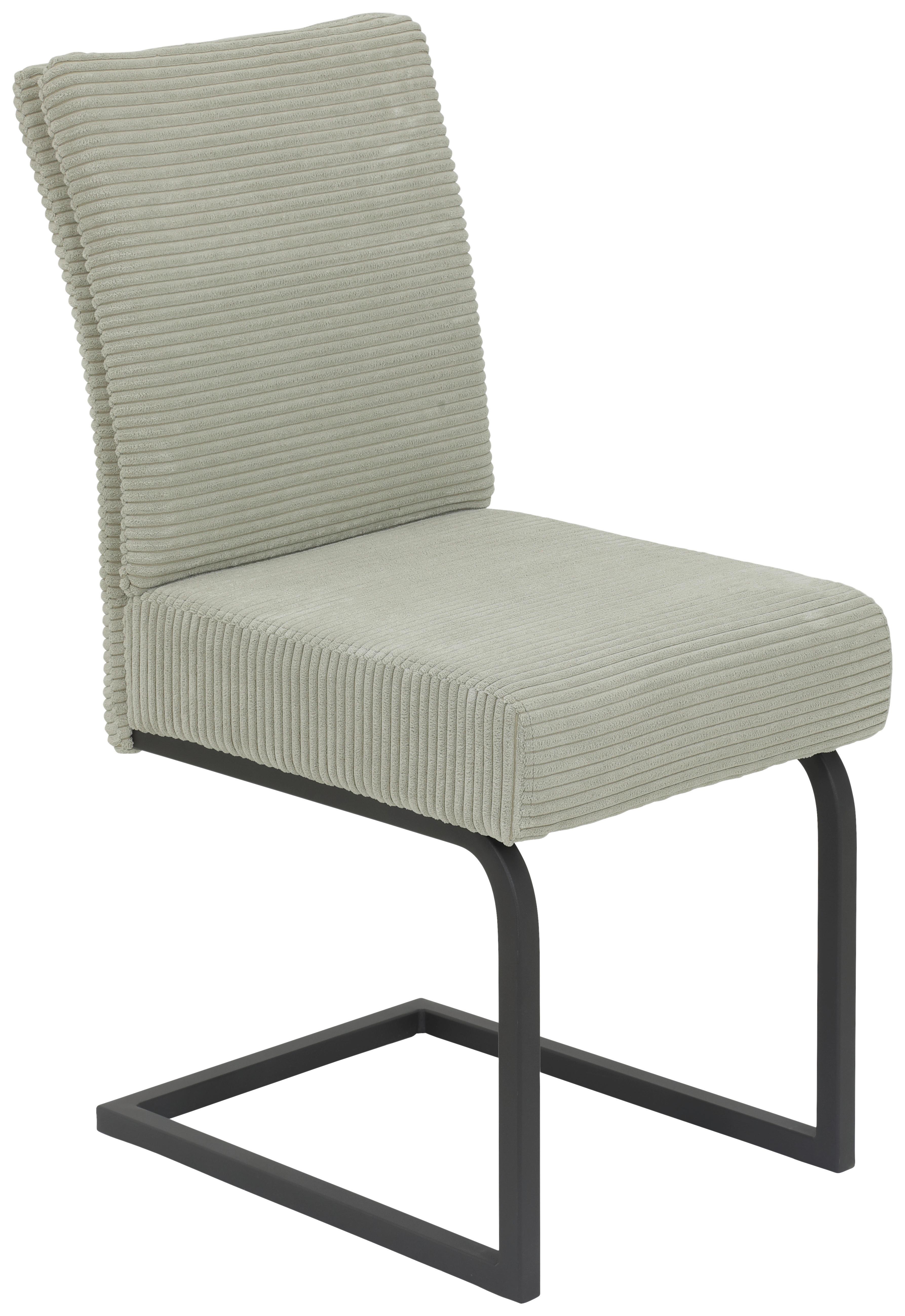 Scaun OLIVIA GIGA-S - bej/negru, Modern, metal/textil (61/91/43cm)