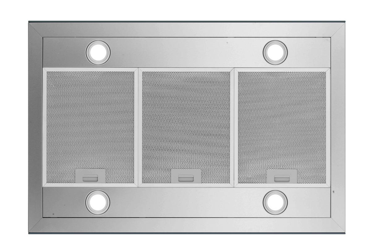 Dunstabzugshaube CH44199IX-21 Edelstahlfarben - Edelstahlfarben, Trend, Glas/Metall (89,5/65/60cm) - Respekta