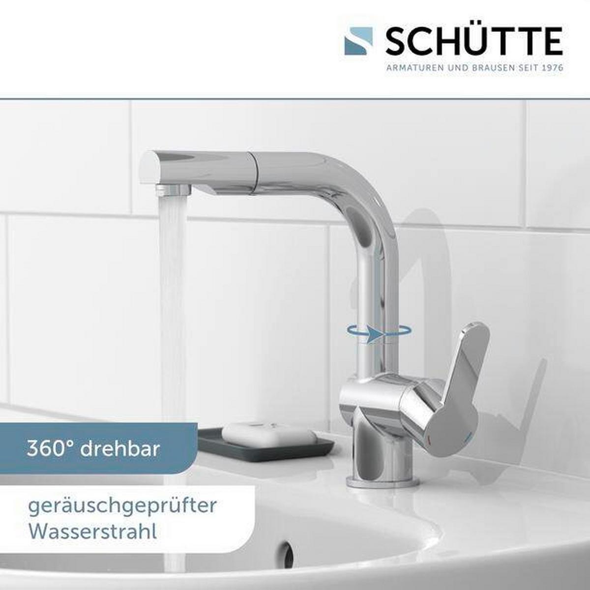 Waschtischarmatur London aus Metall - Chromfarben, Basics, Metall (7,9/22,5/19,5cm) - Schütte