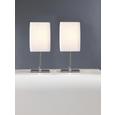Tischleuchte Agnes, max. 40 Watt - Weiß, MODERN, Textil/Metall (25cm) - MÖMAX modern living