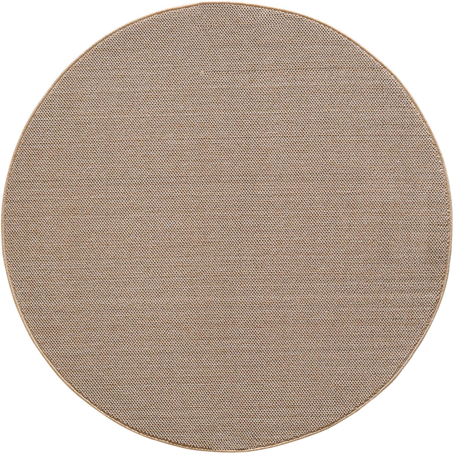 Webteppich Loom Beige Ø ca. 200cm - Beige, Basics, Textil (200cm) - Novel