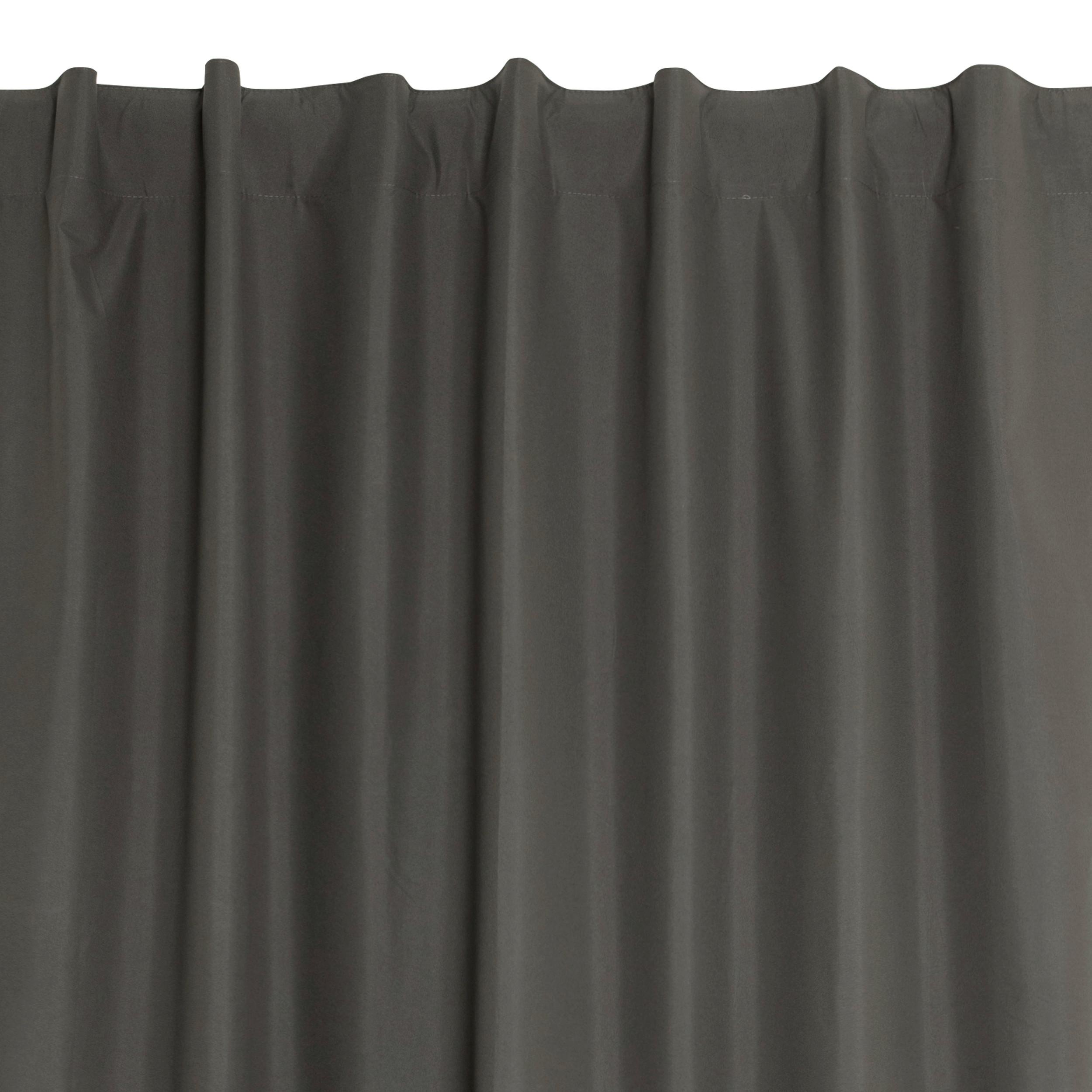 ZASŁONA GOTOWA 0133383 PROTECT OCC THERMIQUE - antracytowy, Basics, tkanina (135/280cm)