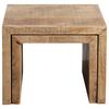 SET DE TABLES D'APPOINT EVEREST -EXKLUSIV- - couleur naturelle/noir, Natur, bois (55-45/45-40/35cm) - Mömax