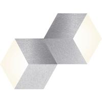 LAMPA SUFITOWA LED 72-779-072 GEO - kolor aluminiowy, Design, metal (30,6/53cm) - Grossmann