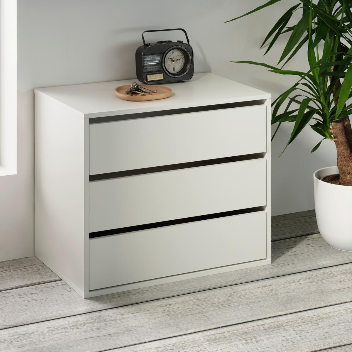 ZESTAW SZUFLAD UNIVERSAL II - biały, Konventionell, materiał drewnopochodny (70/61/44cm) - Mömax