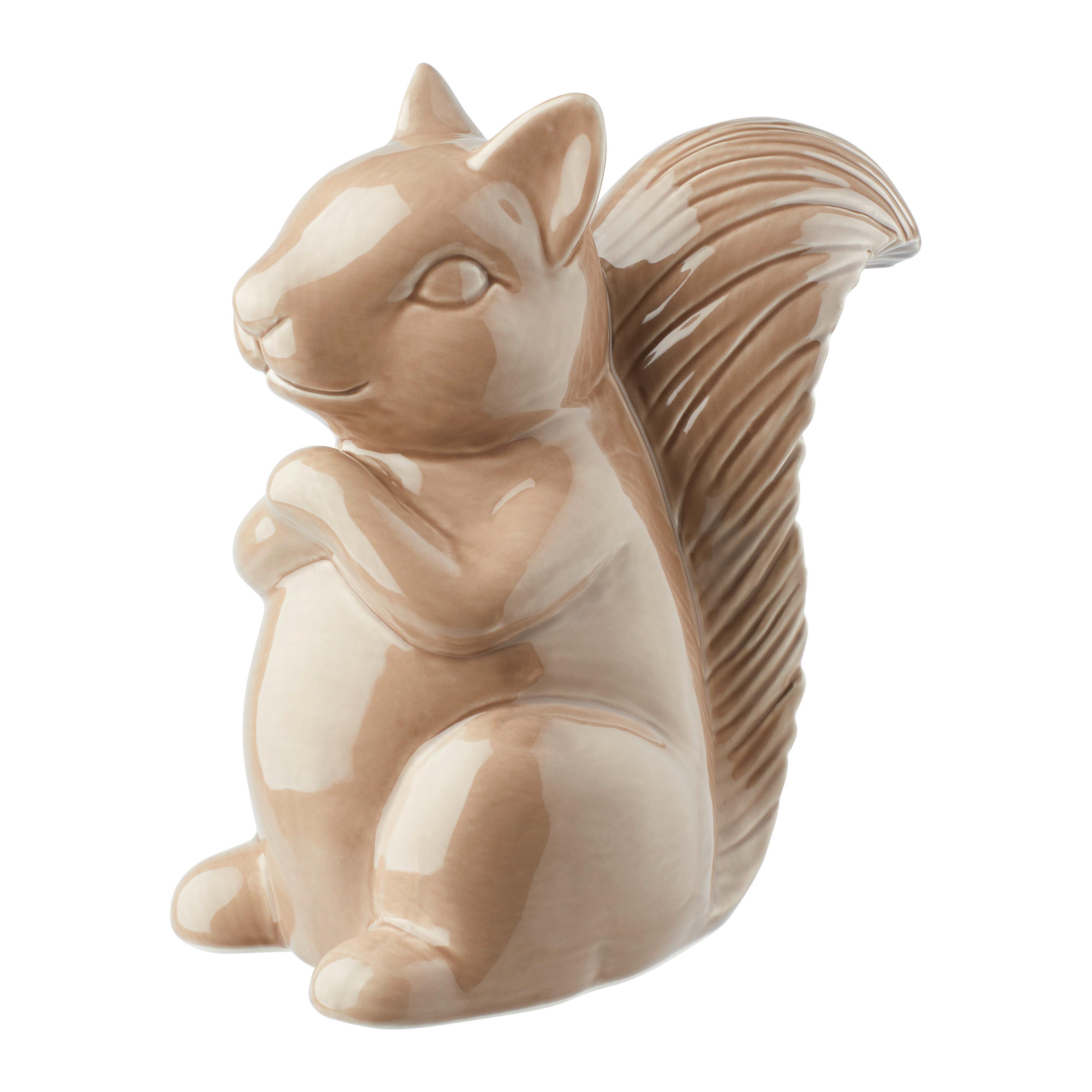 Dekoeichhörnchen Perrie Braun - Braun, KONVENTIONELL, Keramik (23,5/24,8/13,5cm) - Mömax