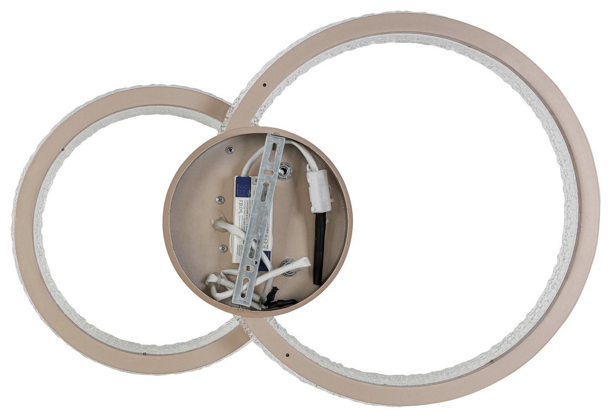 Led Mennyezeti Lámpa Martin - cappuccino, Modern, műanyag/fém (41,5/62/14,5cm) - Mömax