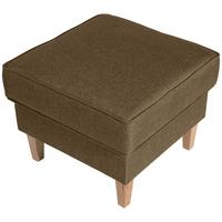 Hocker Lorris Sandfarben Flachgewebe - Sandfarben/Buchefarben, Design, Holz/Textil (53/45/53cm) - Max Winzer