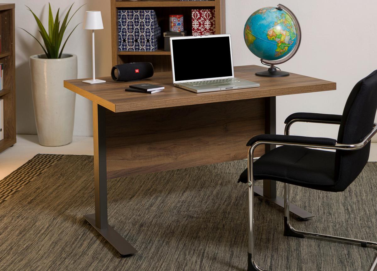 Radni Sto Rilega - antracit, Moderno, metal/pločasti materijal (120/75/80cm) - Modern Living