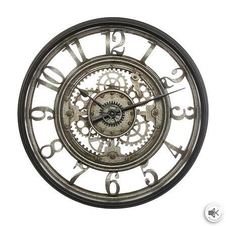 Stenska Ura Atmosphera - temno siva, Moderno, umetna masa (51cm) - Mömax