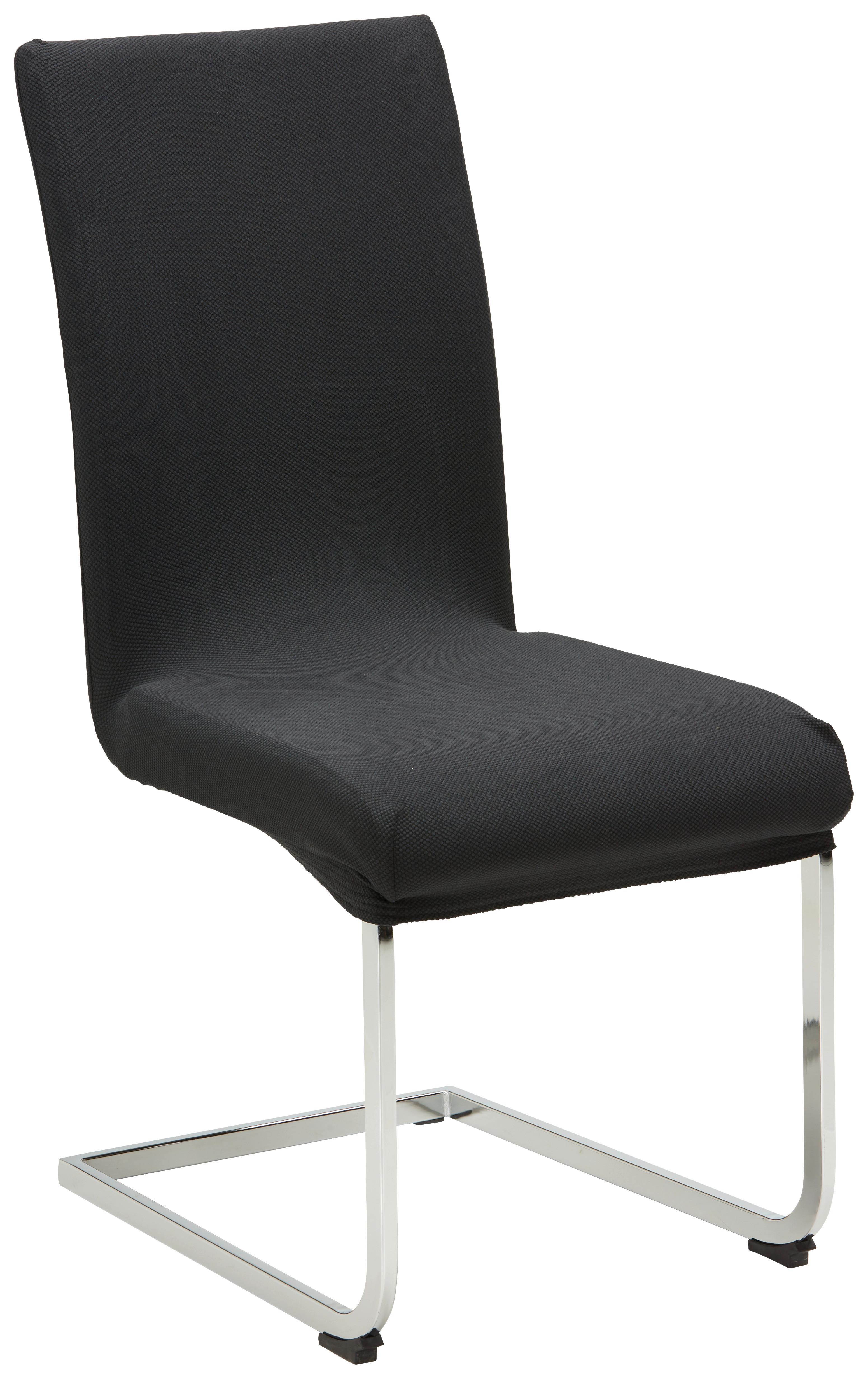 Husă scaun Dominik - negru, textil (48/64/48cm) - Modern Living