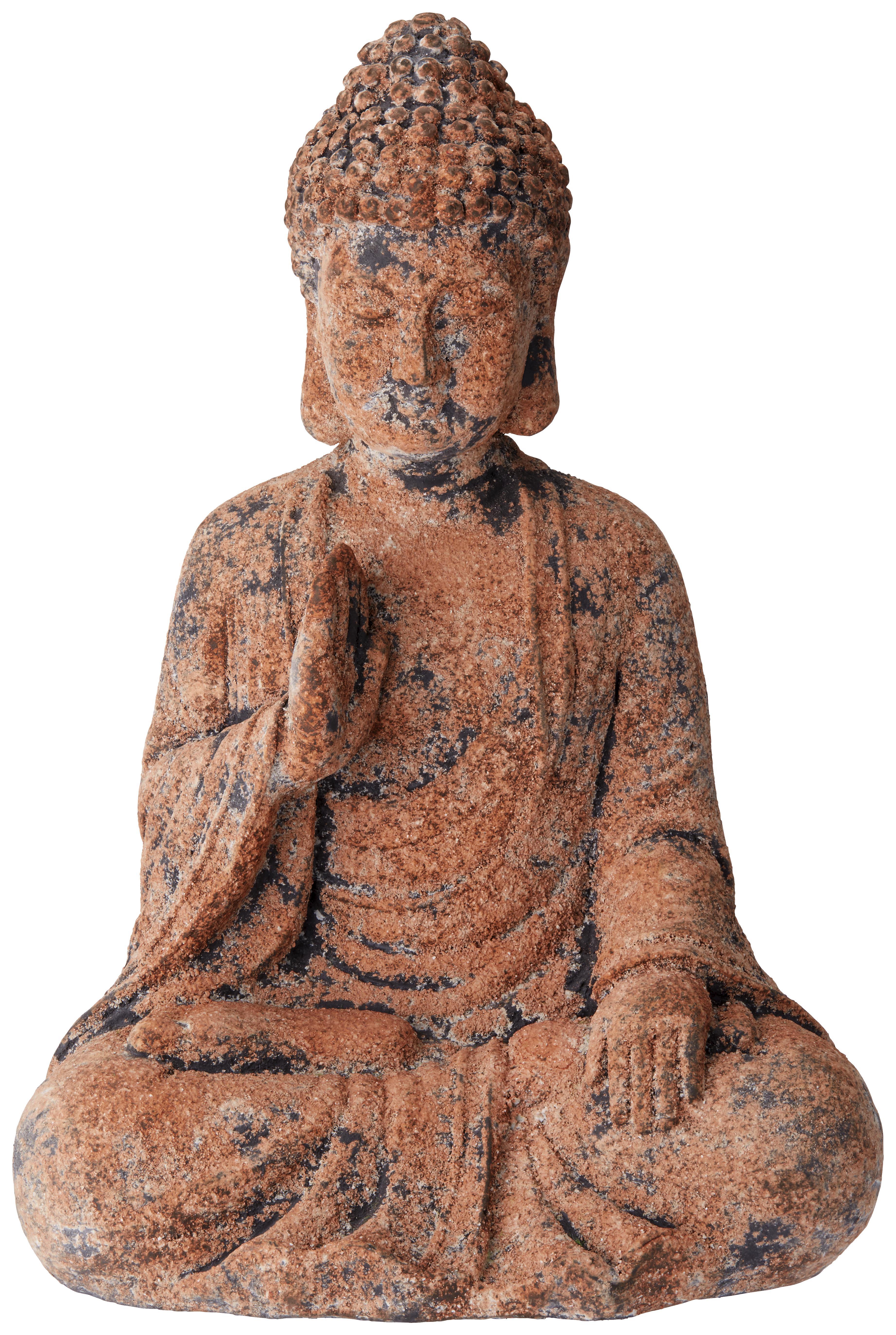 Buddha Buddha Schwarz/Braun - Schwarz/Braun, Stein (28/21/41,5cm) - Mömax modern living