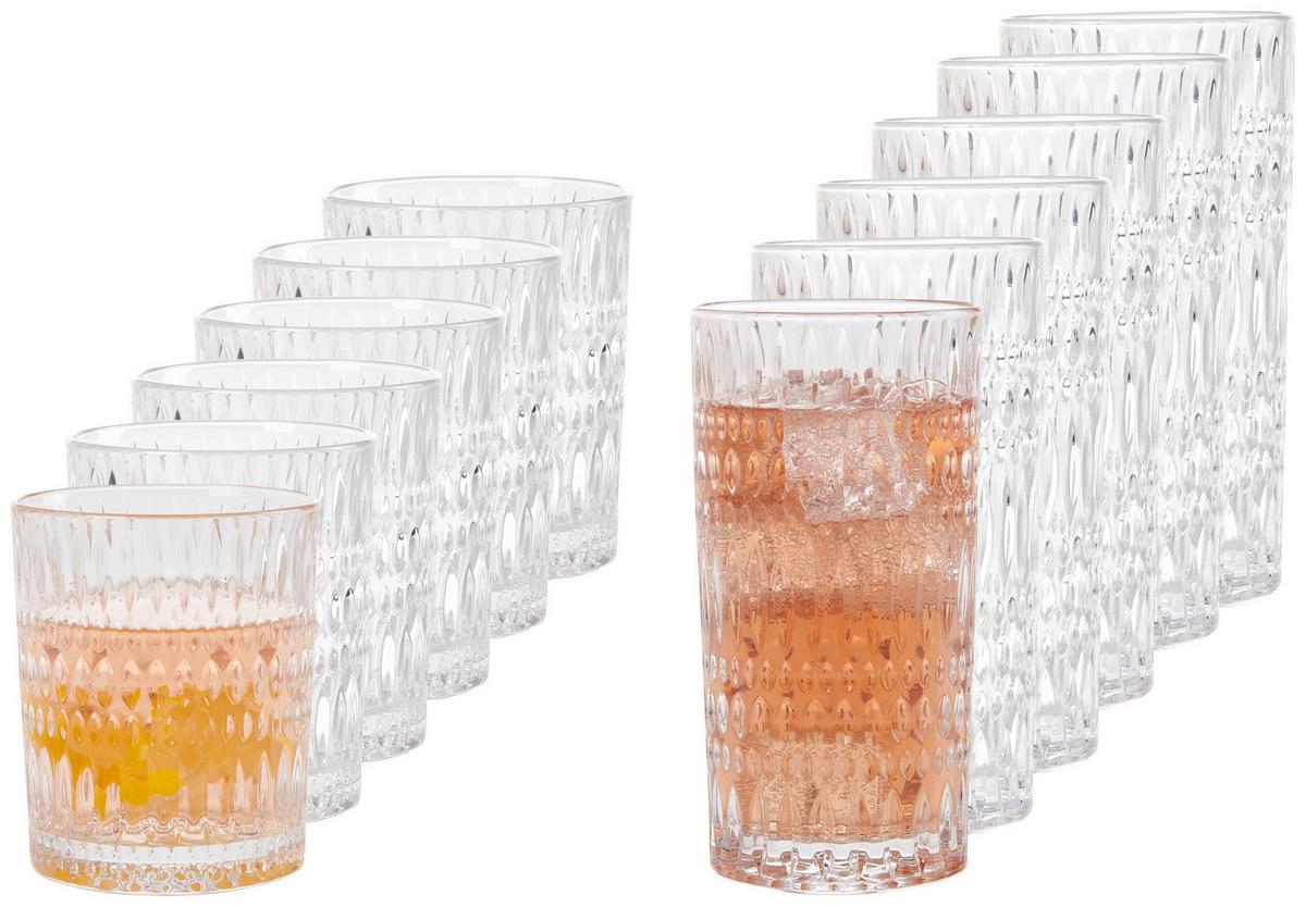 KOMPLET SZKŁA STOŁOWEGO 105354 - przezroczysty, Lifestyle, szkło - Nachtmann