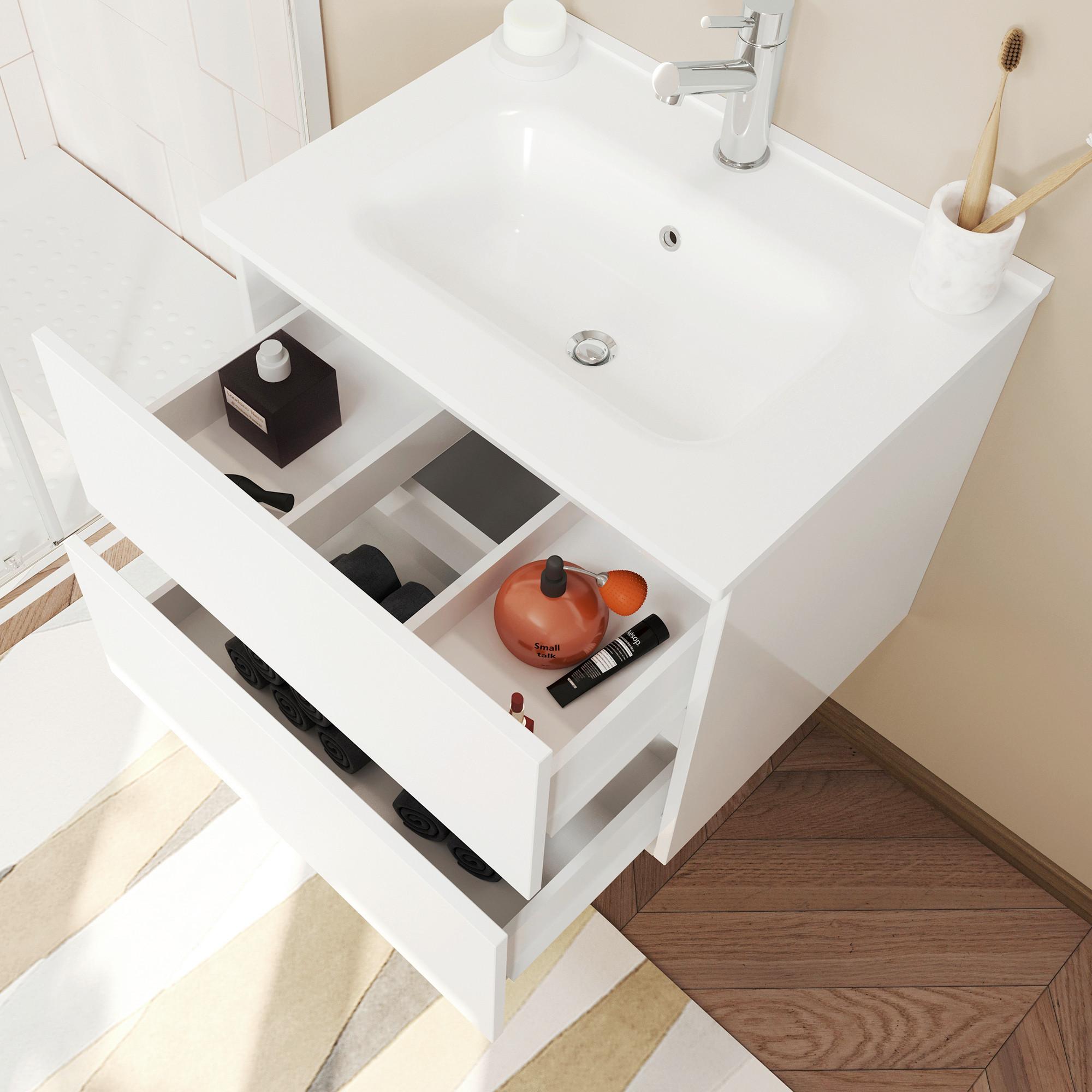 Umivaonik Canova - bijela, Moderno, keramika (61/46cm)