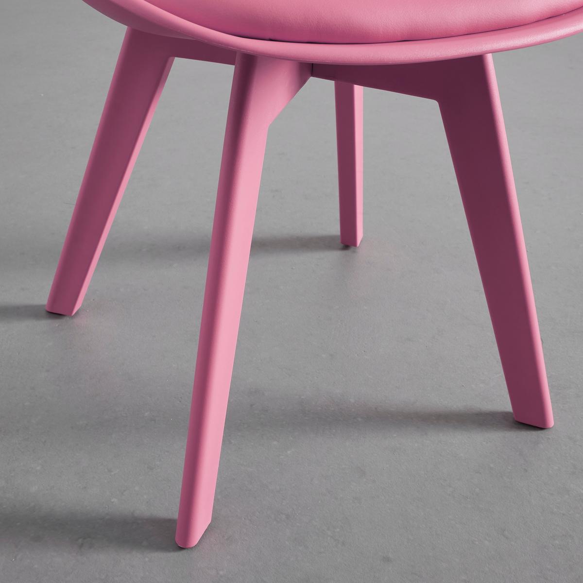 KRZESŁO MIA - jaskrawy róż, Modern, tworzywo sztuczne/tkanina (50/84/54cm) - Bessagi Home