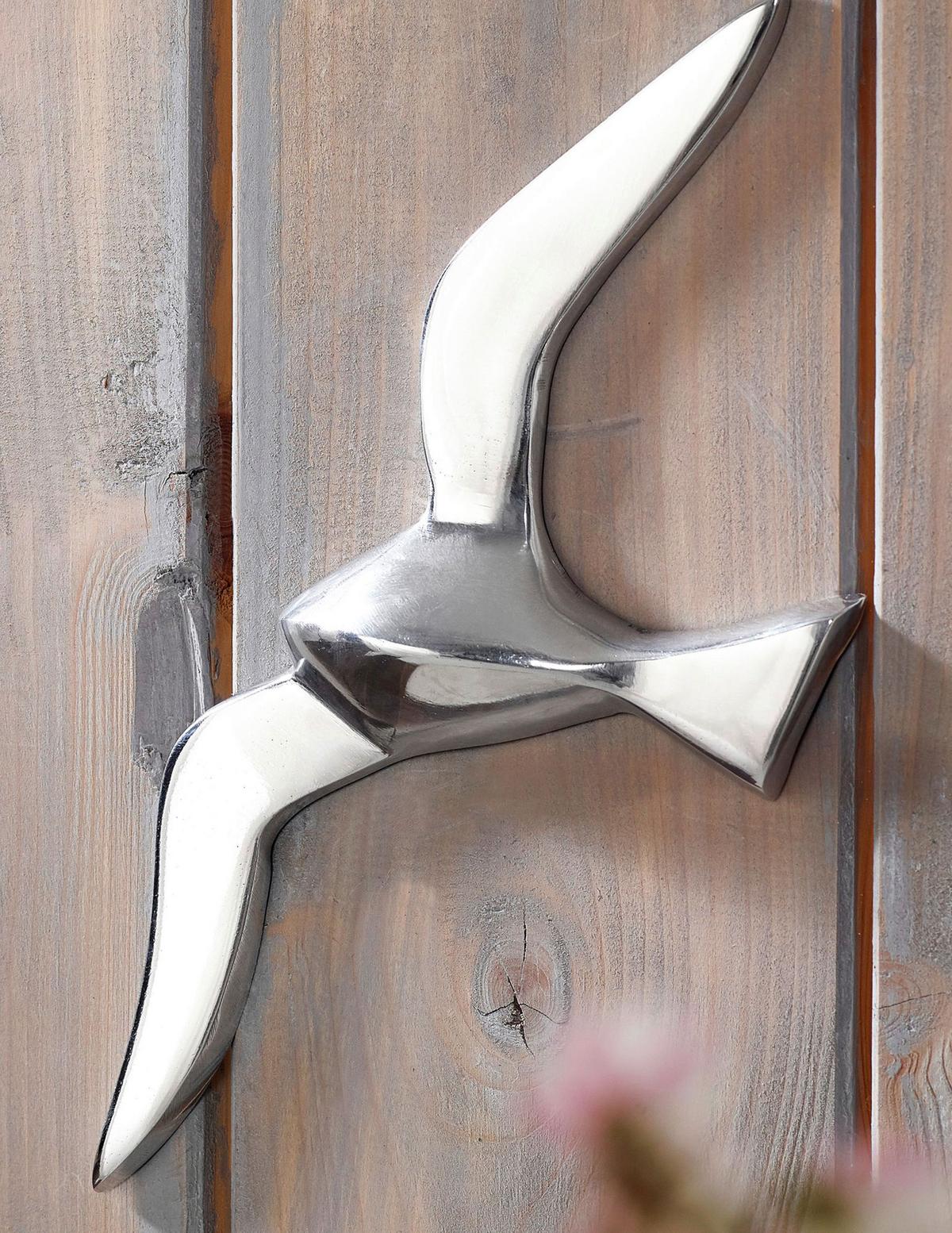 Wanddeko Wohnling Silberfarben - Silberfarben, MODERN, Metall (13/30/3cm) - MID.YOU