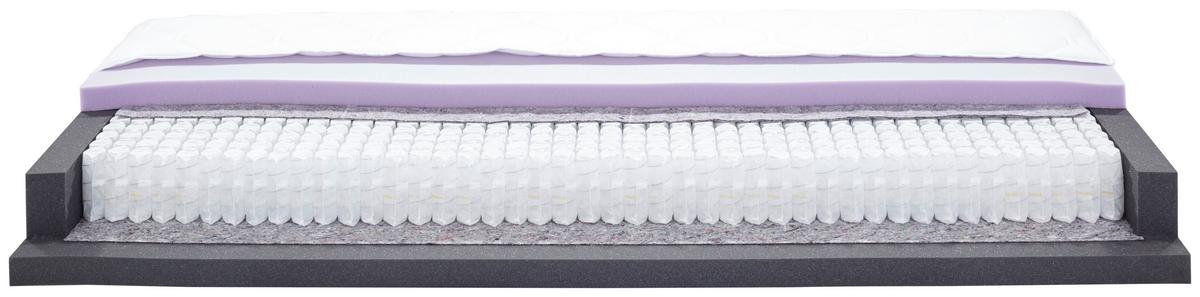 Madrac S Džep. Opruž. Jezgrom Noxira - bijela, tekstil (180/200cm) - Premium Living