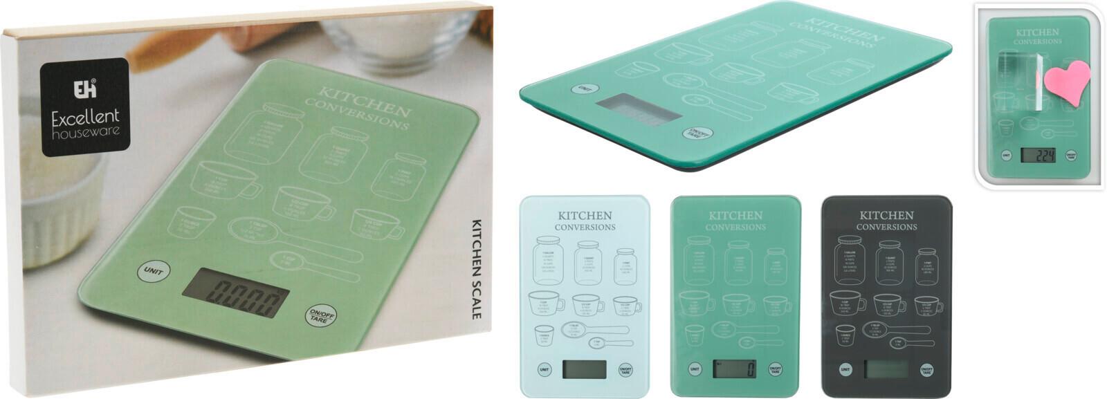 Konyhai Mérleg Kitchen - Üveg (23/15/2cm)