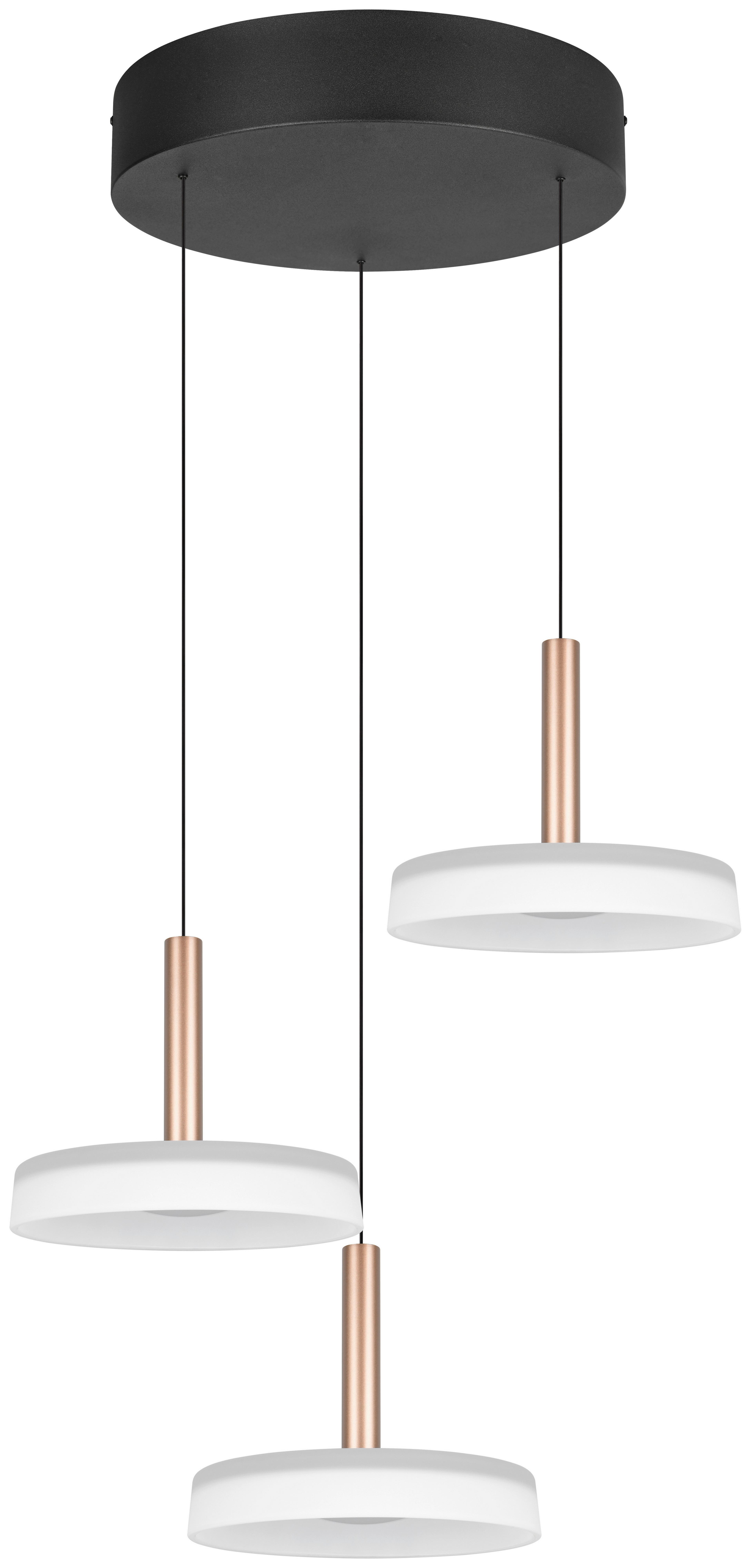 LAMPA ZWIESZANA LED 354930365 CELESTE - biały/brązowy, Design, metal/szkło (35/200cm) - Trio Leuchten