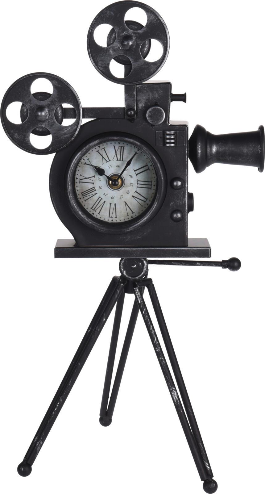 Asztali Óra Film Camera - Trend, fém (29/22/53cm)