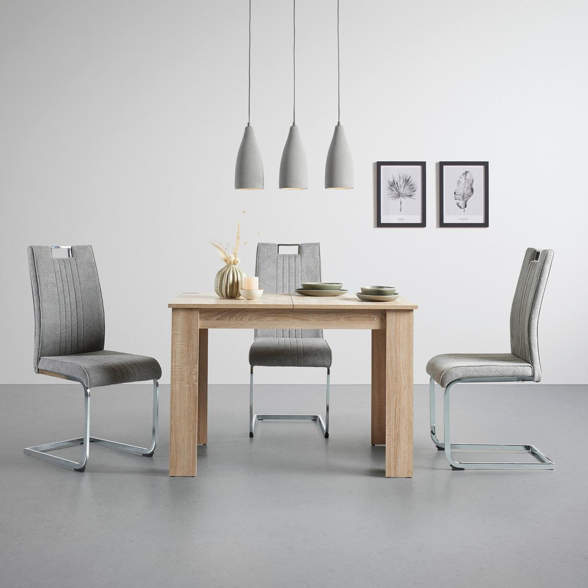 Ausziehtisch Bianca in Eiche ca. 110-164x70x76 cm - Eichefarben, Holzwerkstoff (110-164/70/76cm) - Based