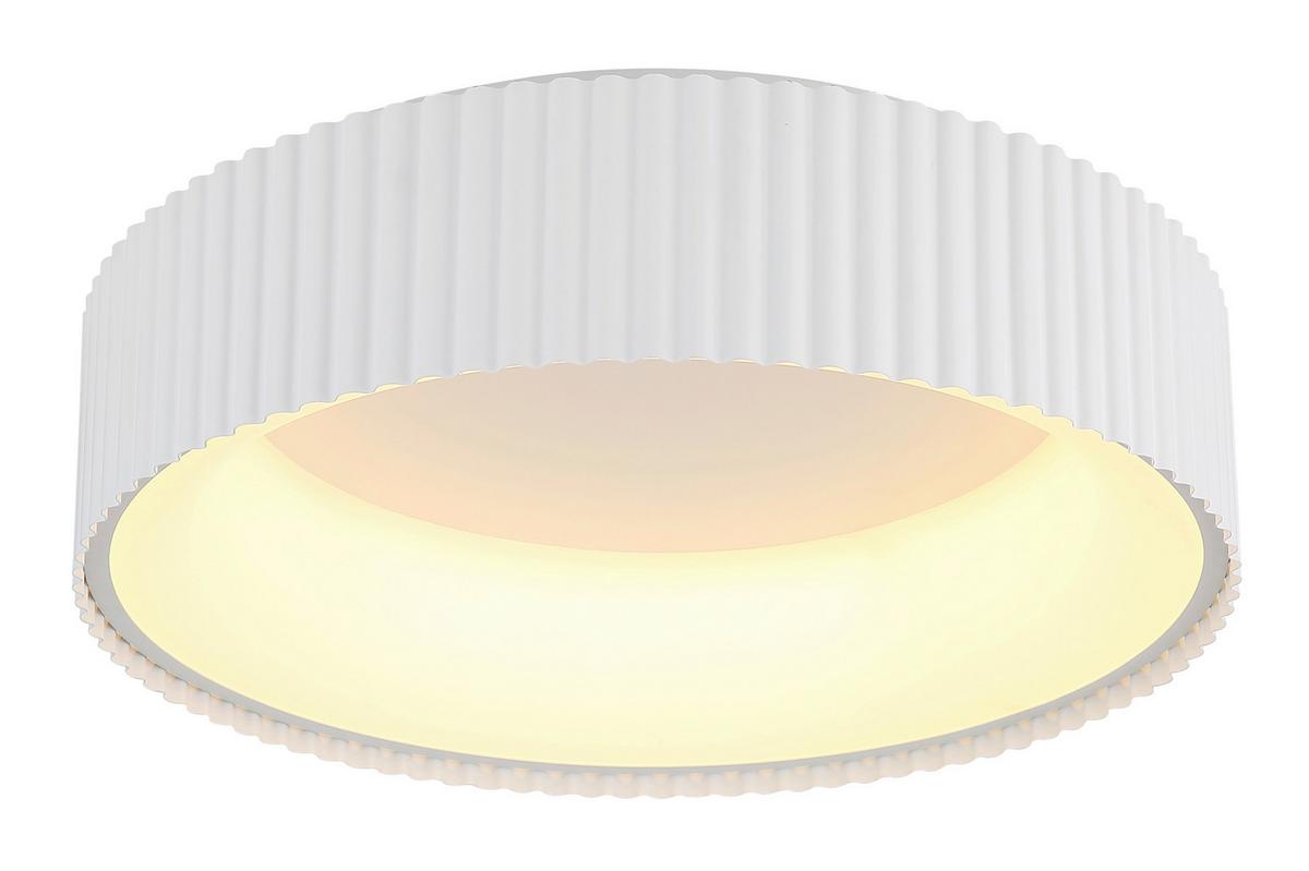 LED-DECKENLEUCHTE 15924DW KEMP - Weiss, Basics, Kunststoff/Metall (46/13cm) - Globo