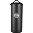 Vorratsdose Urban in Schwarz - Silberfarben/Schwarz, MODERN, Metall (12/29cm) - MÖMAX modern living