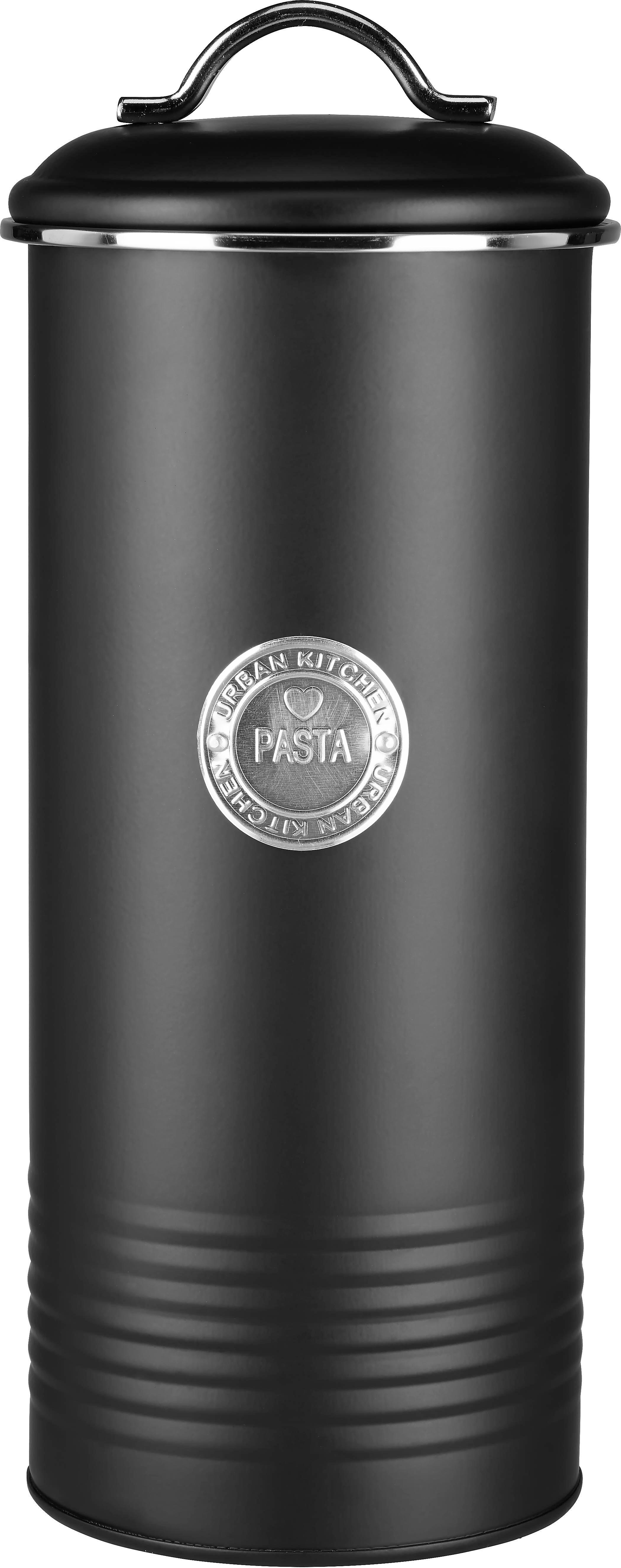 Vorratsdose Urban Schwarz - Silberfarben/Schwarz, MODERN, Metall (12/29cm) - Mömax modern living