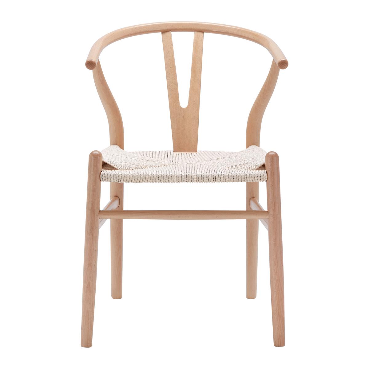 Stol Monica, Naravne Barve, Masivno - naravne barve, Moderno, les (56/76/52cm) - Bessagi Home
