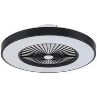 WENTYLATOR SUFITOWY NATAL - przejrzysty/czarny, Modern, tworzywo sztuczne/metal (58/18,5cm) - Bessagi Home