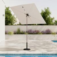 Umbrelă de soare Kai - gri deschis/bej, Basics, metal/textil (130/190/180cm) - Mömax