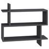 Stenska Polica Paralel - antracit, Design, leseni material (70/65/22cm) - Livetastic