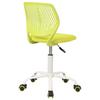 SNURRSTOL FÖR UNGDOMAR KIRA - vit/grön, Modern, metall/trä (40/87/44cm) - Mömax