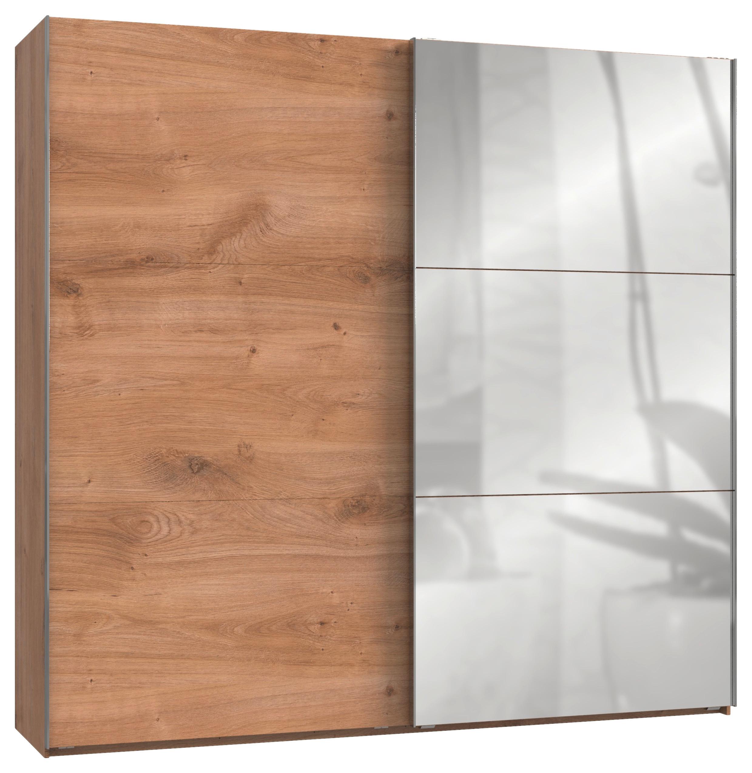 Ormar S Kliznim Vratima Level 36 A - boje hrasta/boje kroma, Moderno, drvni materijal/metal (250/236/65cm) - Modern Living