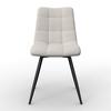 STOL SURI - ljusgrå/svart, Modern, metall/trä (46/88/62cm) - Bessagi Home