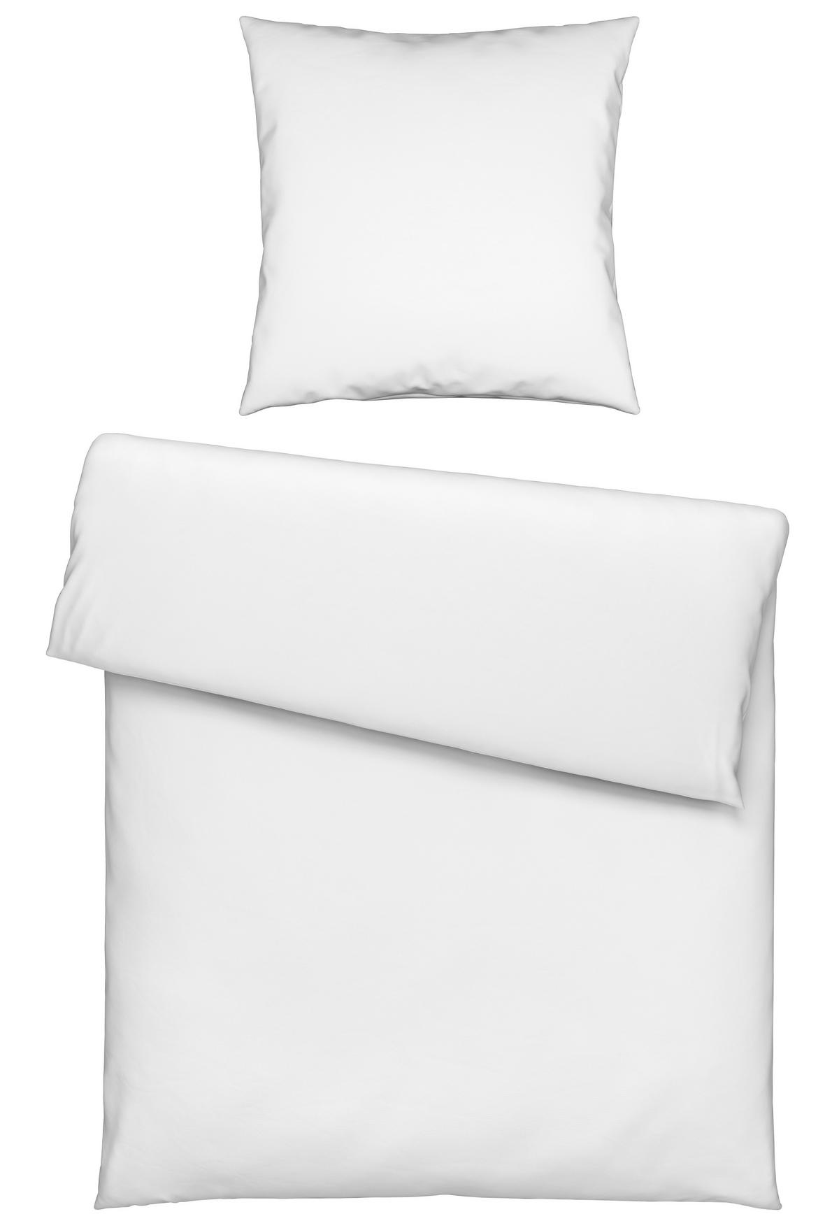 Bettwäsche Iris XL Weiß ca. 155x220cm - Weiß, MODERN, Textil (155/220cm) - Modern Living