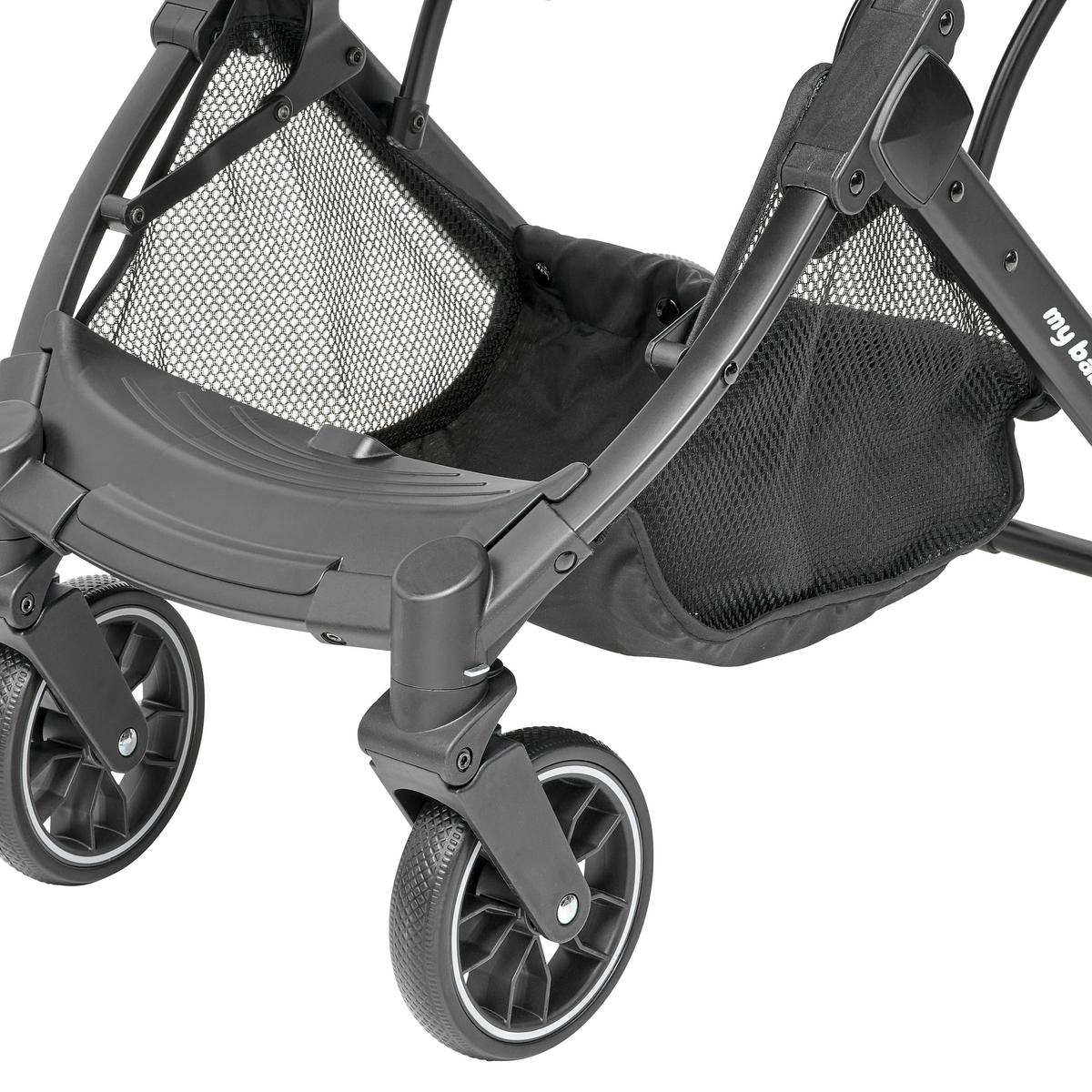 WÓZEK SPACEROWY DUBAI - czarny, Basics, metal/tkanina (70/51/103cm) - My Baby Lou