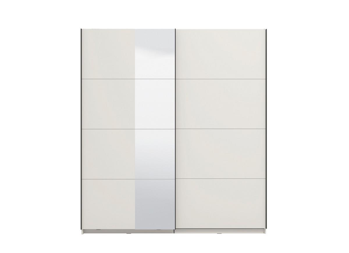 Schwebetürenschrank Gard Kaschmirfarben - Kaschmir/Schwarz, KONVENTIONELL, Holzwerkstoff/Metall (195/217/61cm) - Based