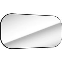 LUSTRO ŚCIENNE MO-RE - czarny, Modern, materiał drewnopochodny/szkło (100/50/2,1cm) - P & B