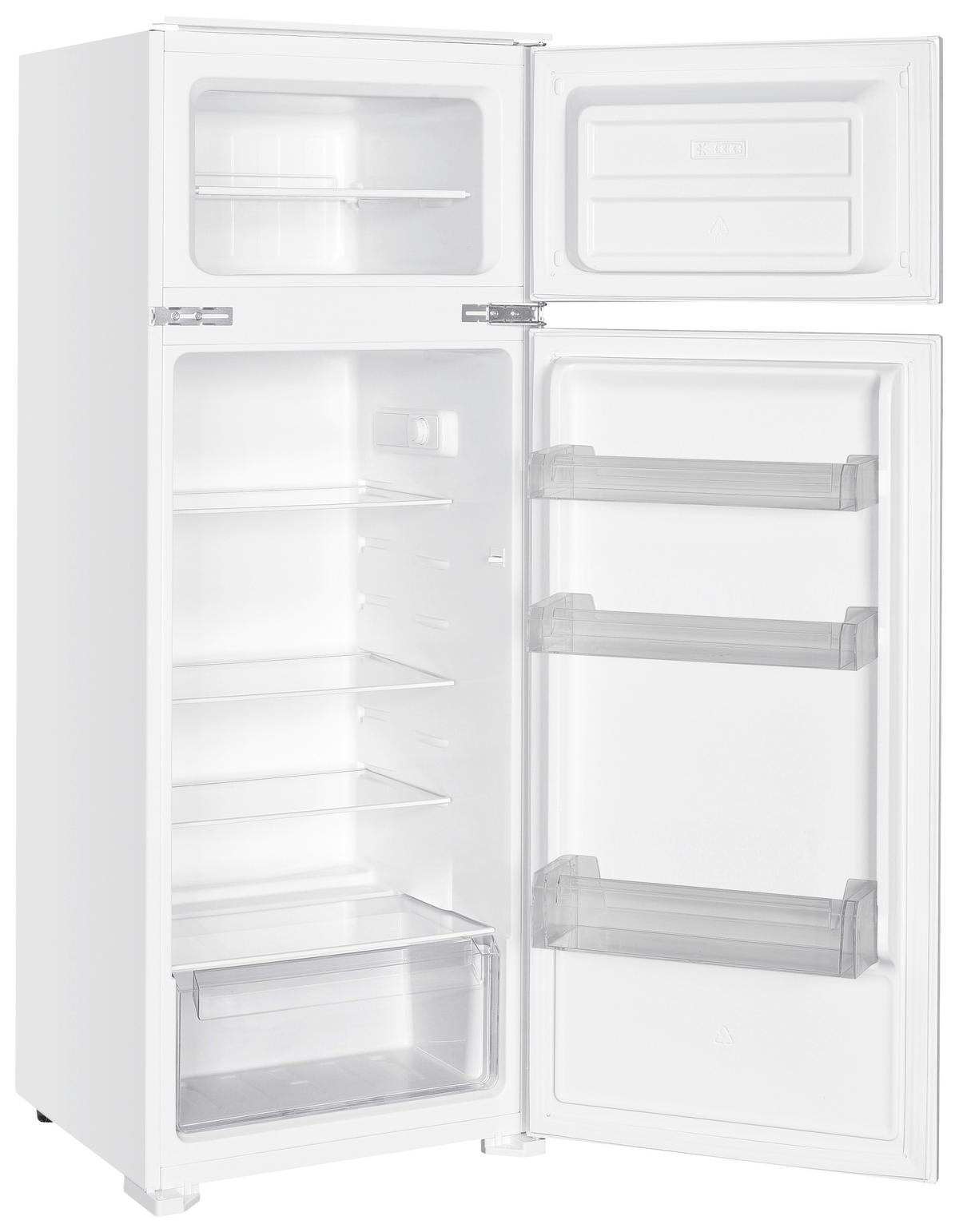 Kühl-Gefrier-Kombination GKE144-16 Weiß - Weiß, Trend, Glas/Kunststoff (54/145/54cm) - Respekta