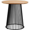 SOFFBORD NICA - svart/ekfärgad, Modern, metall/trä (55/55/55cm) - Mömax