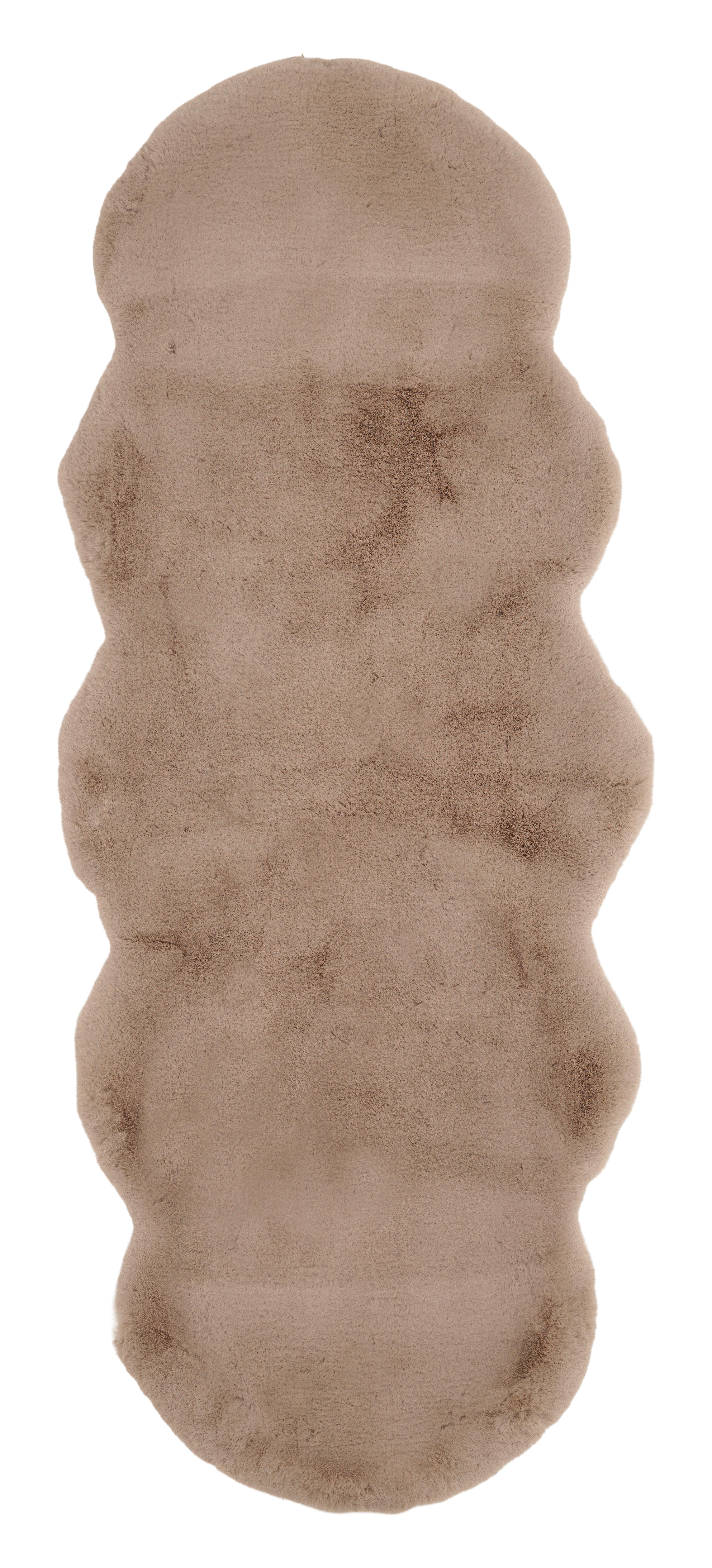 Kunstfell Nico 2 In Grau Ca. 60x150cm - svijetlo smeđa, Konvencionalno, krzno (60/150cm) - Mömax